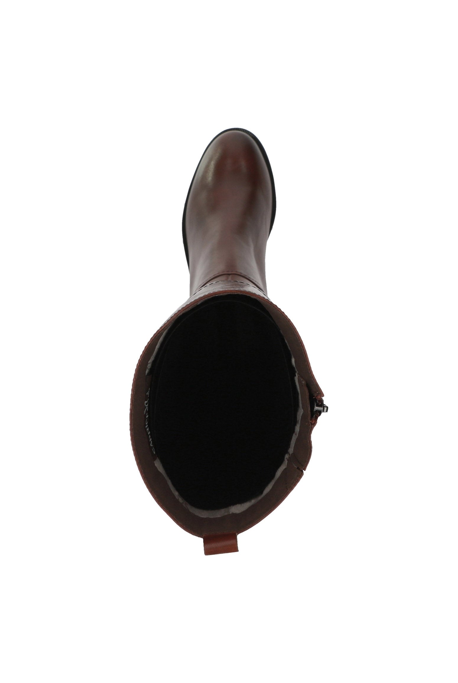 Caprice Knee High Leather Boots - Cognac Nappa