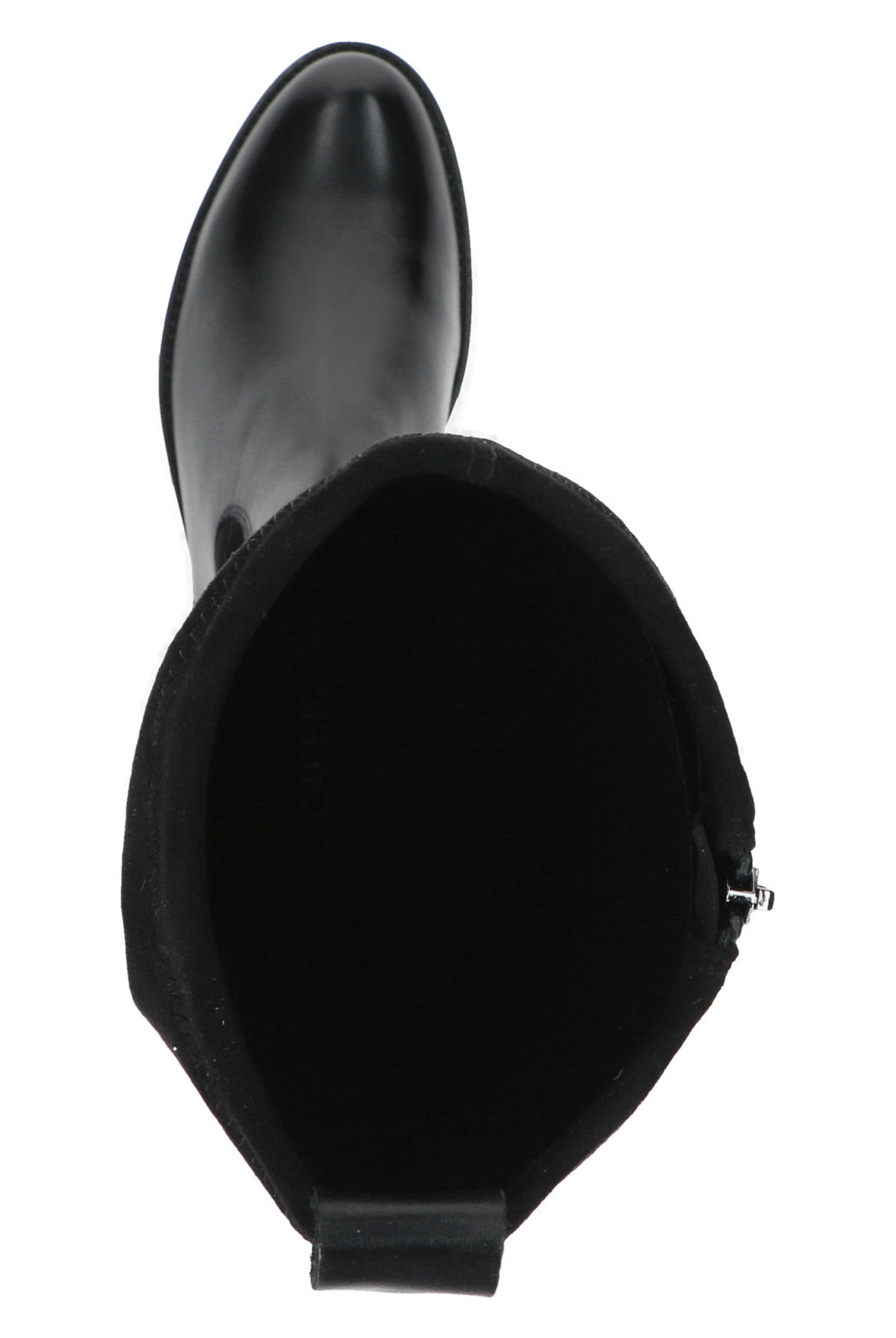 Caprice Leather and Stretch Suede Knee High Boots - Black Comb