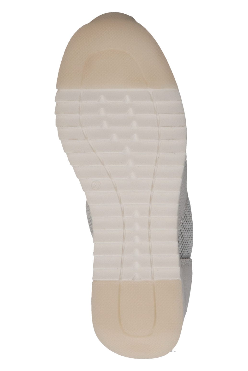 Caprice Leather Mesh Detail Slip-On Loafers - Pearl Comb