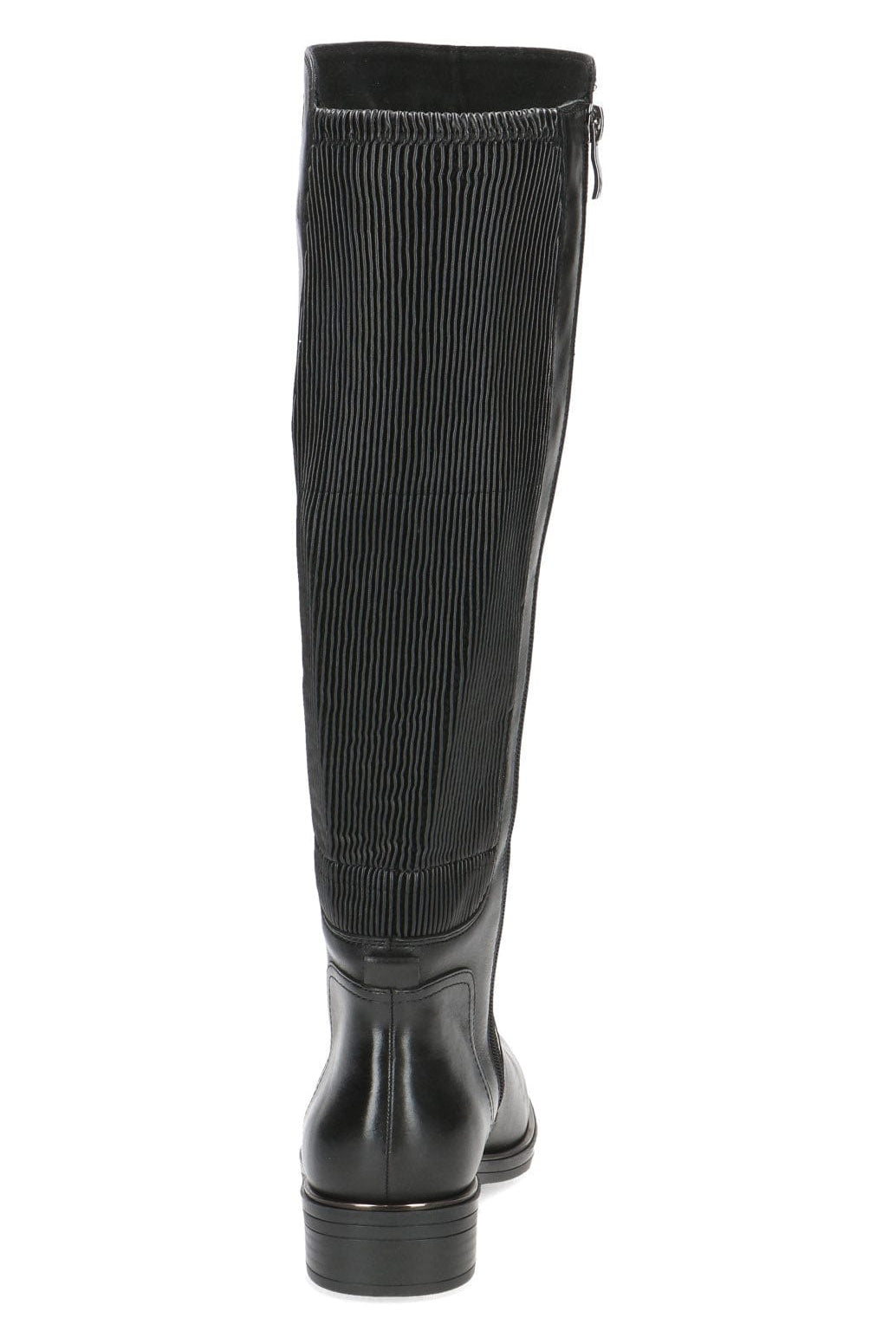 Caprice Leather Stretch Back Knee Boots - Black Comb 9-25523-41_019_4
