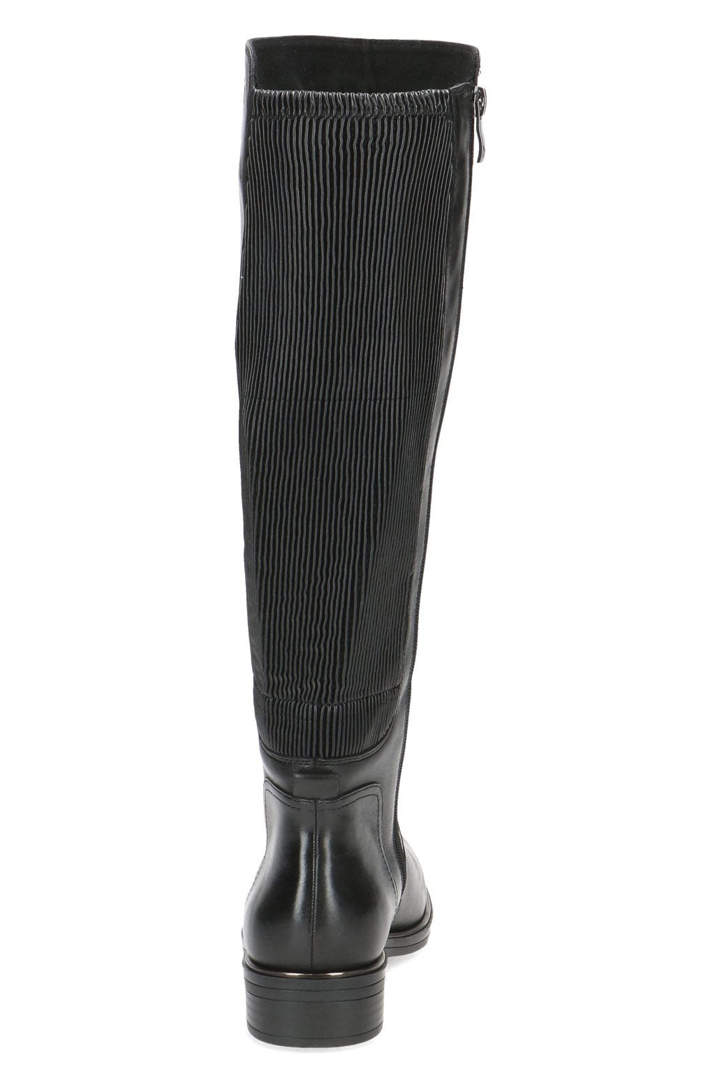 Caprice Leather Stretch Back Knee Boots - Black Comb 9-25523-41_019_4