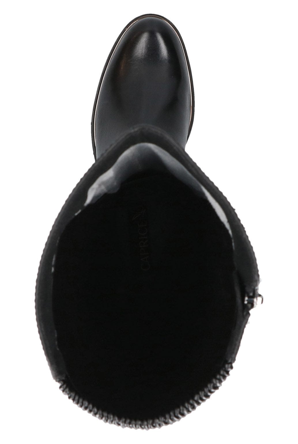 Caprice Leather Stretch Back Knee Boots - Black Comb 9-25523-41_019_4