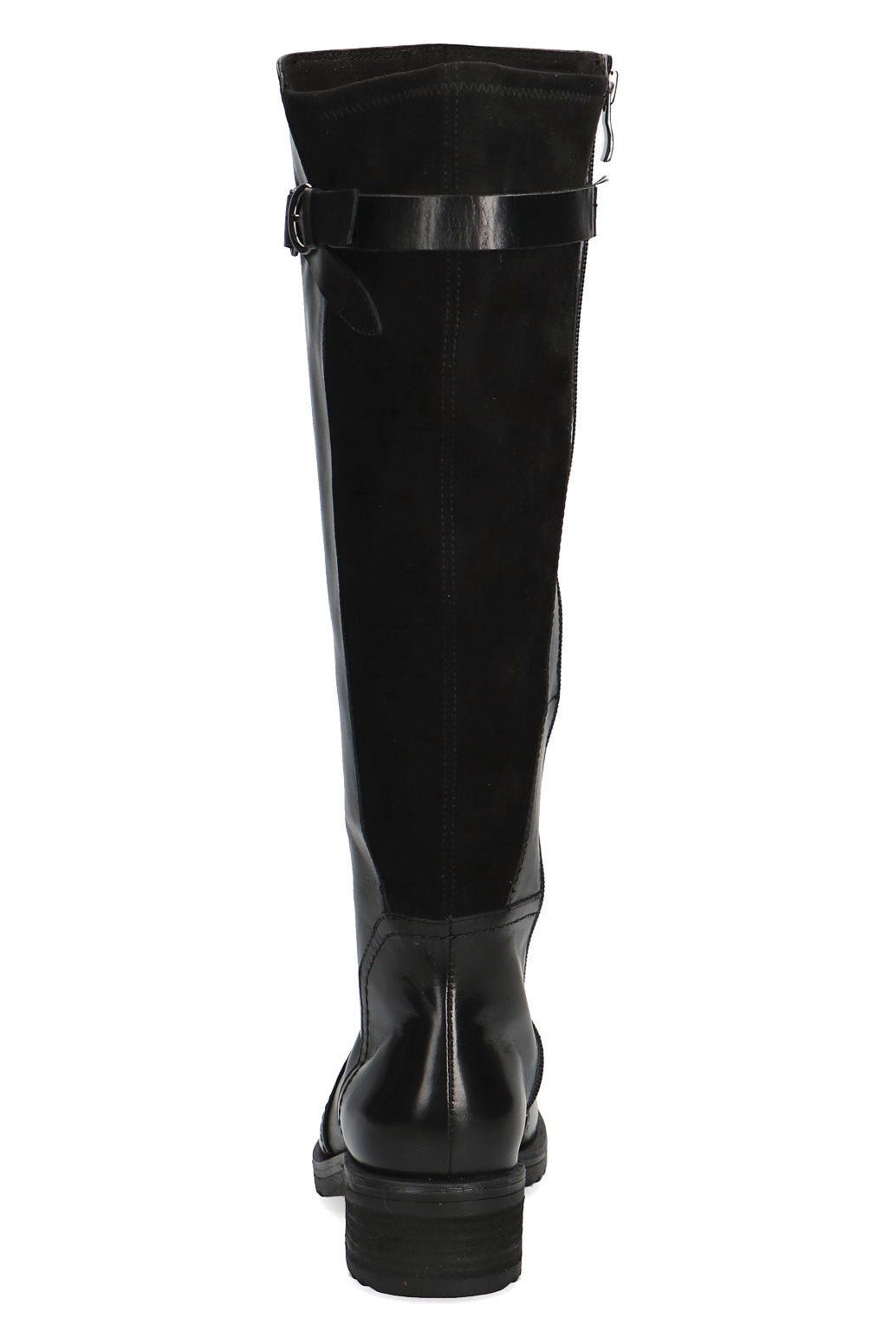 Caprice Leather/Suede Back Wide Fit BLUE GRIP Knee High Boots - Black Comb