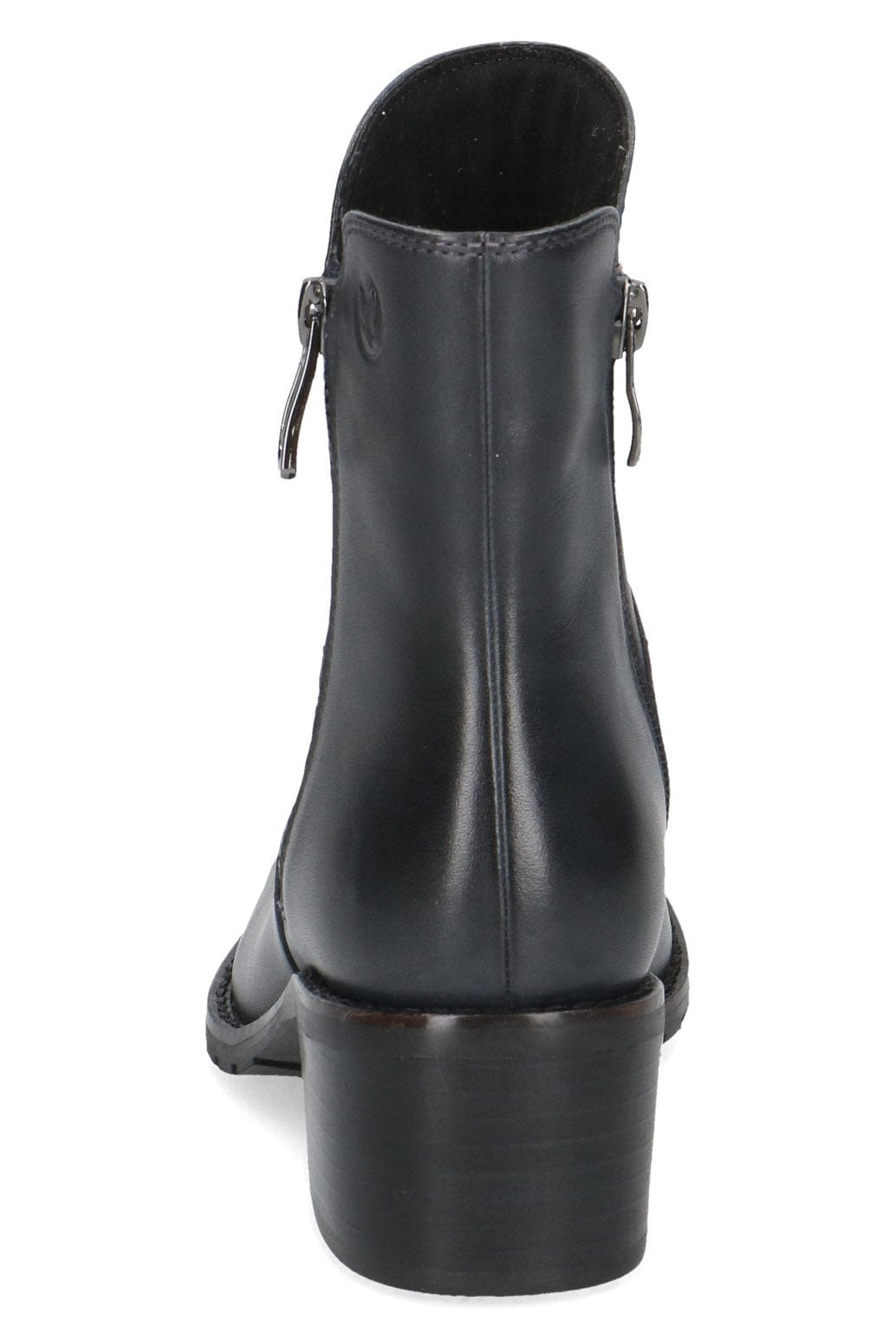 Caprice Leather Wide Fit Ankle Boots - Ocean Nappa