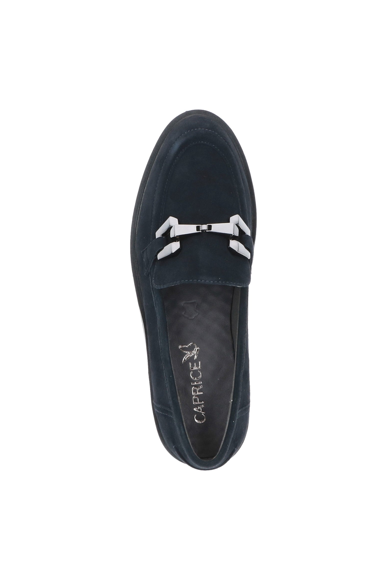 Caprice Moccasin Leather Shoes - Ocean Suede