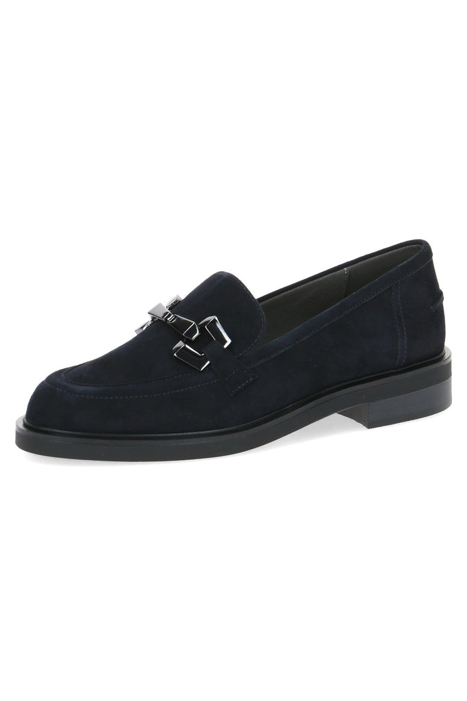 Caprice Moccasin Leather Shoes - Ocean Suede