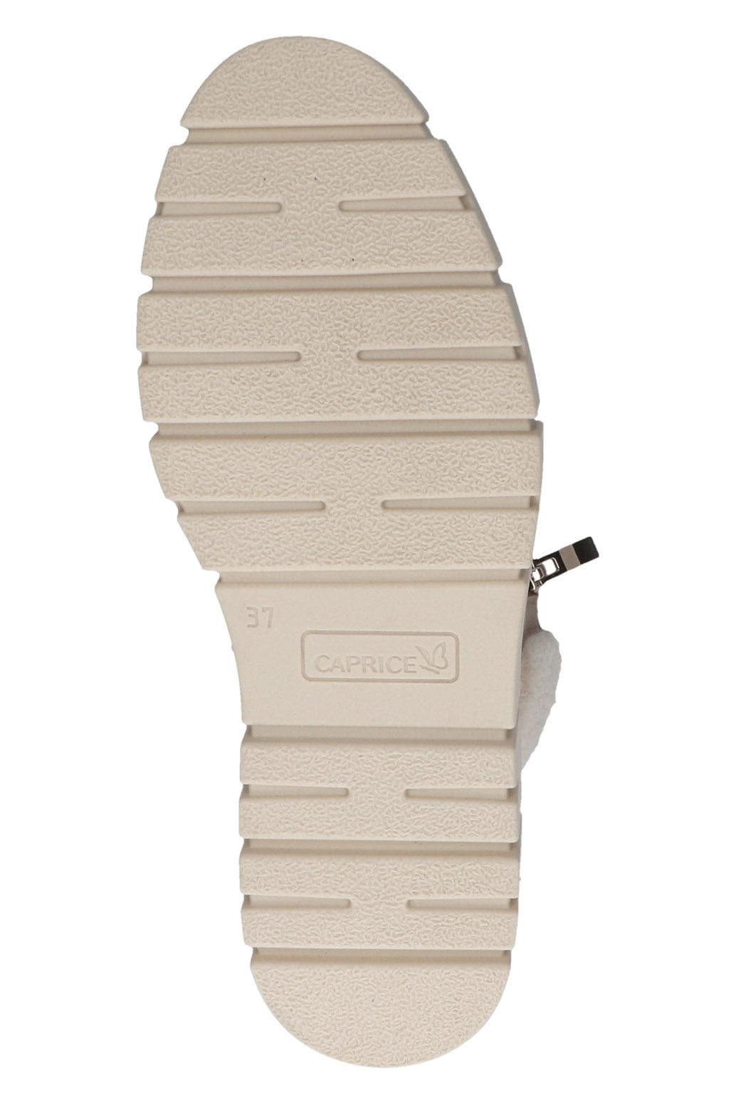 Caprice Nubuck Leather Wide Fit Ankle Boots with Fleece Trim - Mud