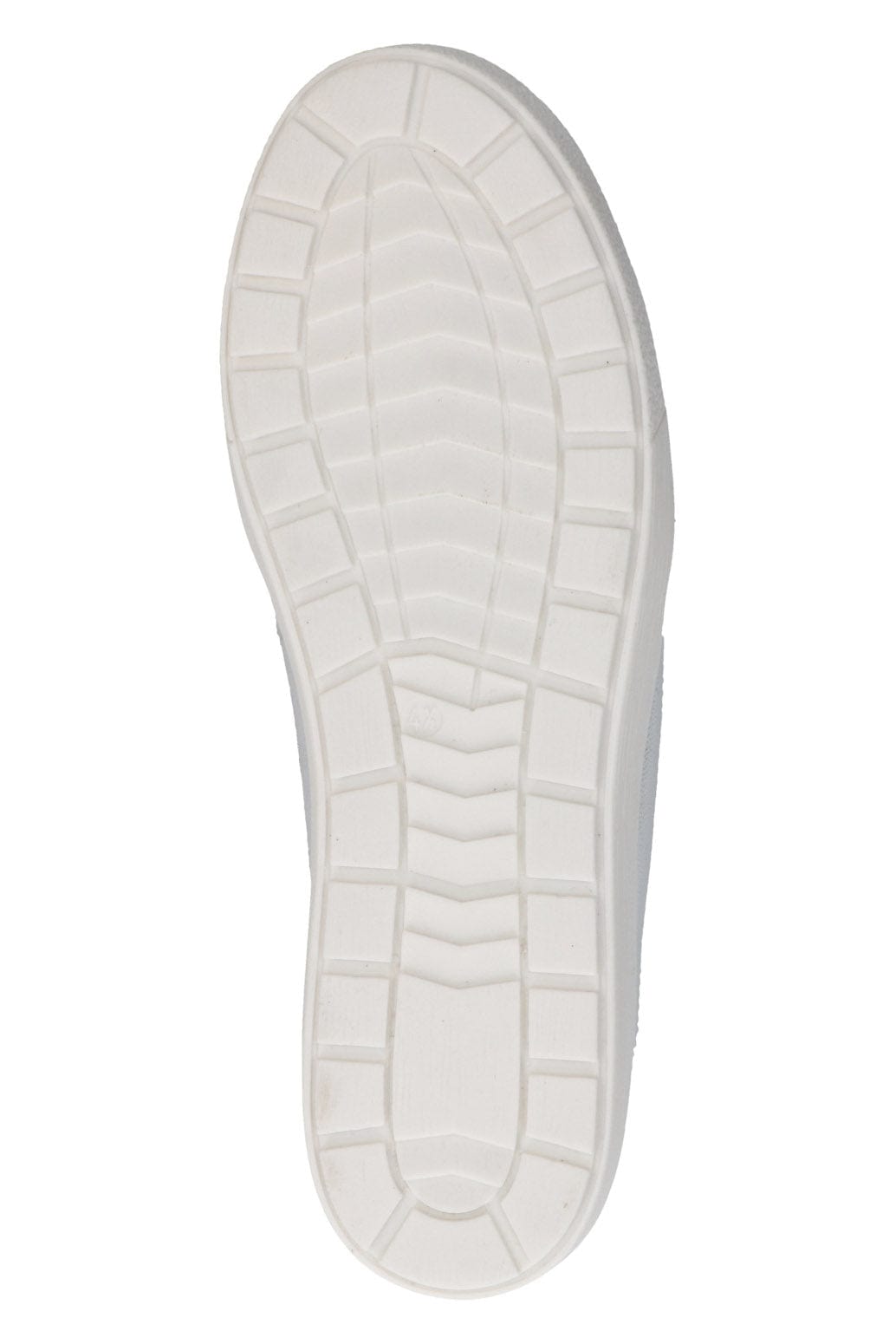 Caprice Silver Trim Leather Trainers - White Comb