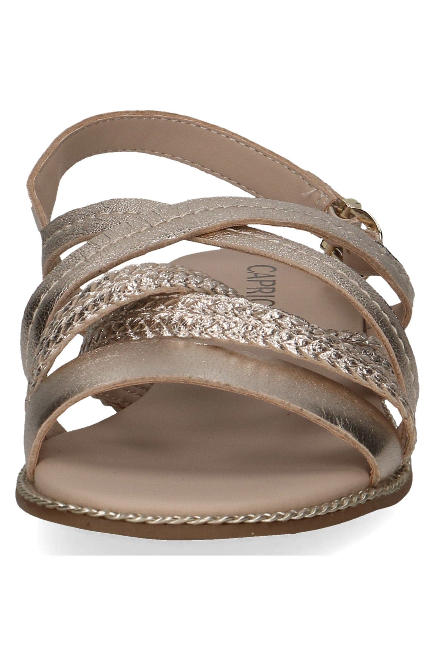 Caprice Strappy Sandals - Platin Metal