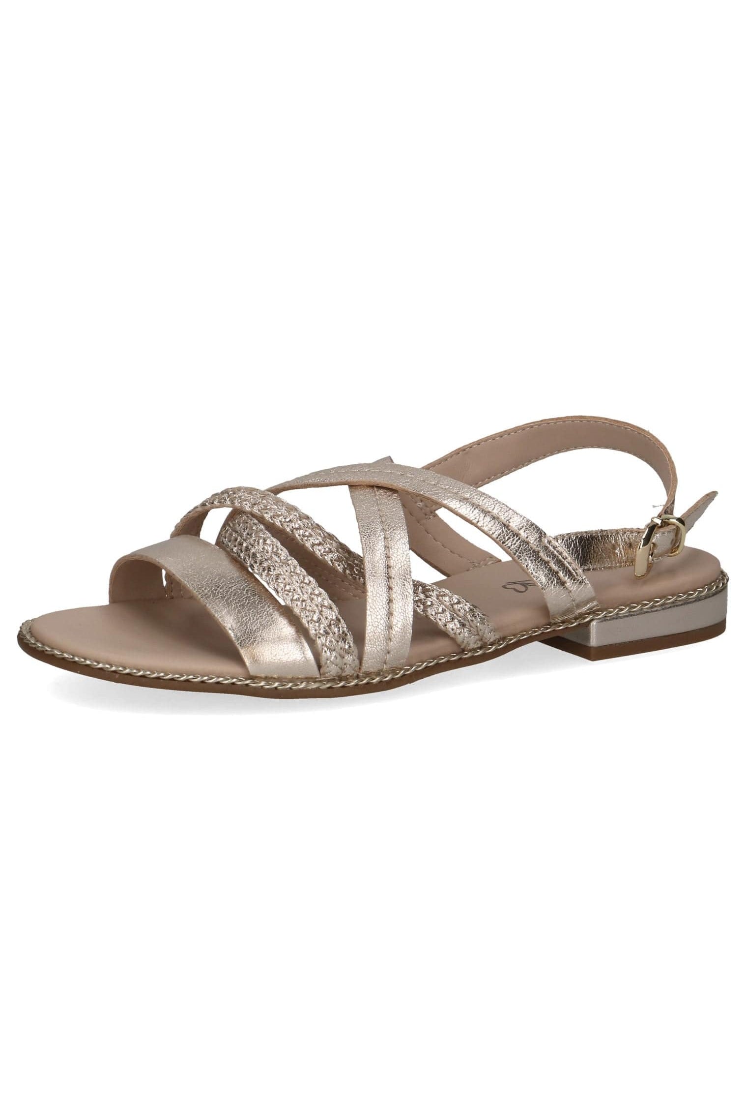 Caprice Strappy Sandals - Platin Metal