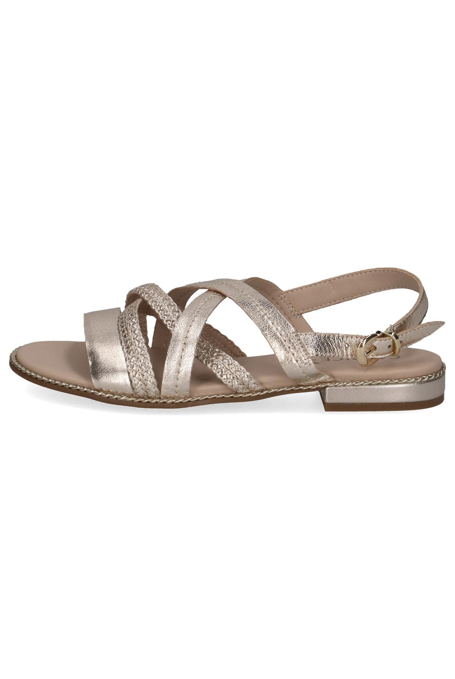 Caprice Strappy Sandals - Platin Metal