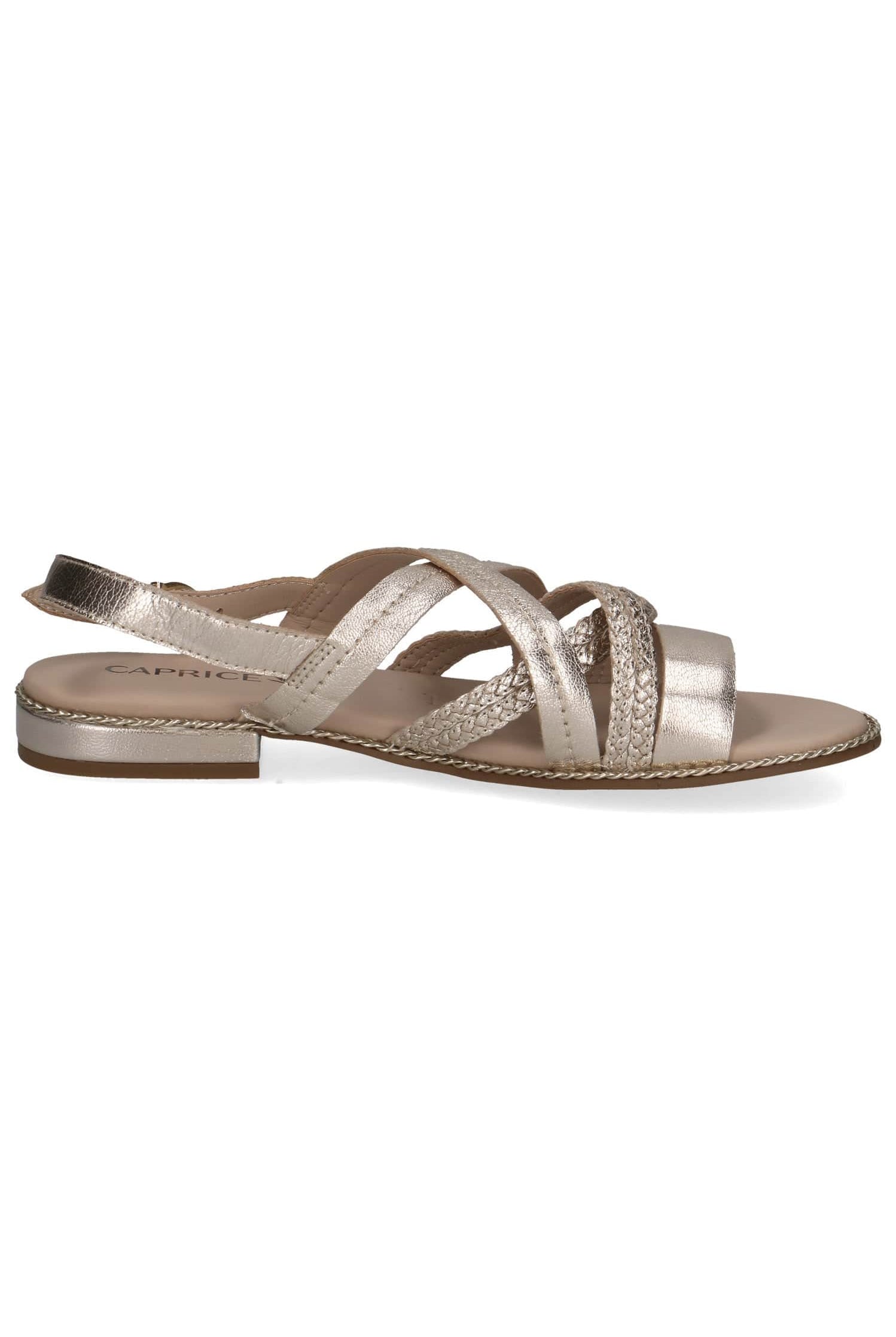 Caprice Strappy Sandals - Platin Metal