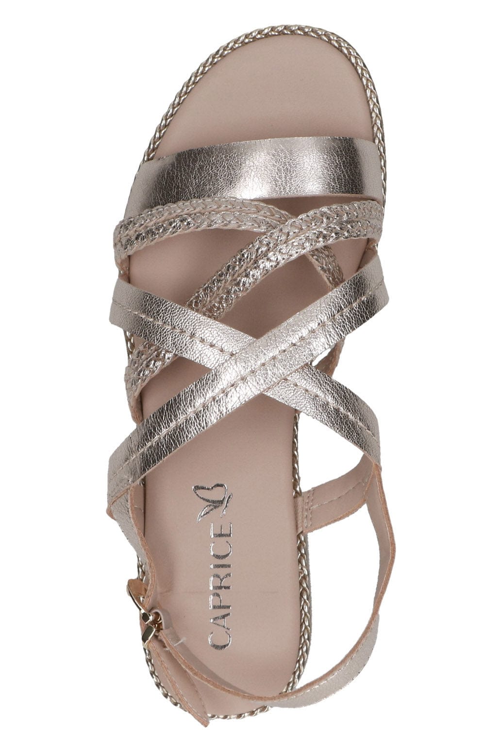 Caprice Strappy Sandals - Platin Metal