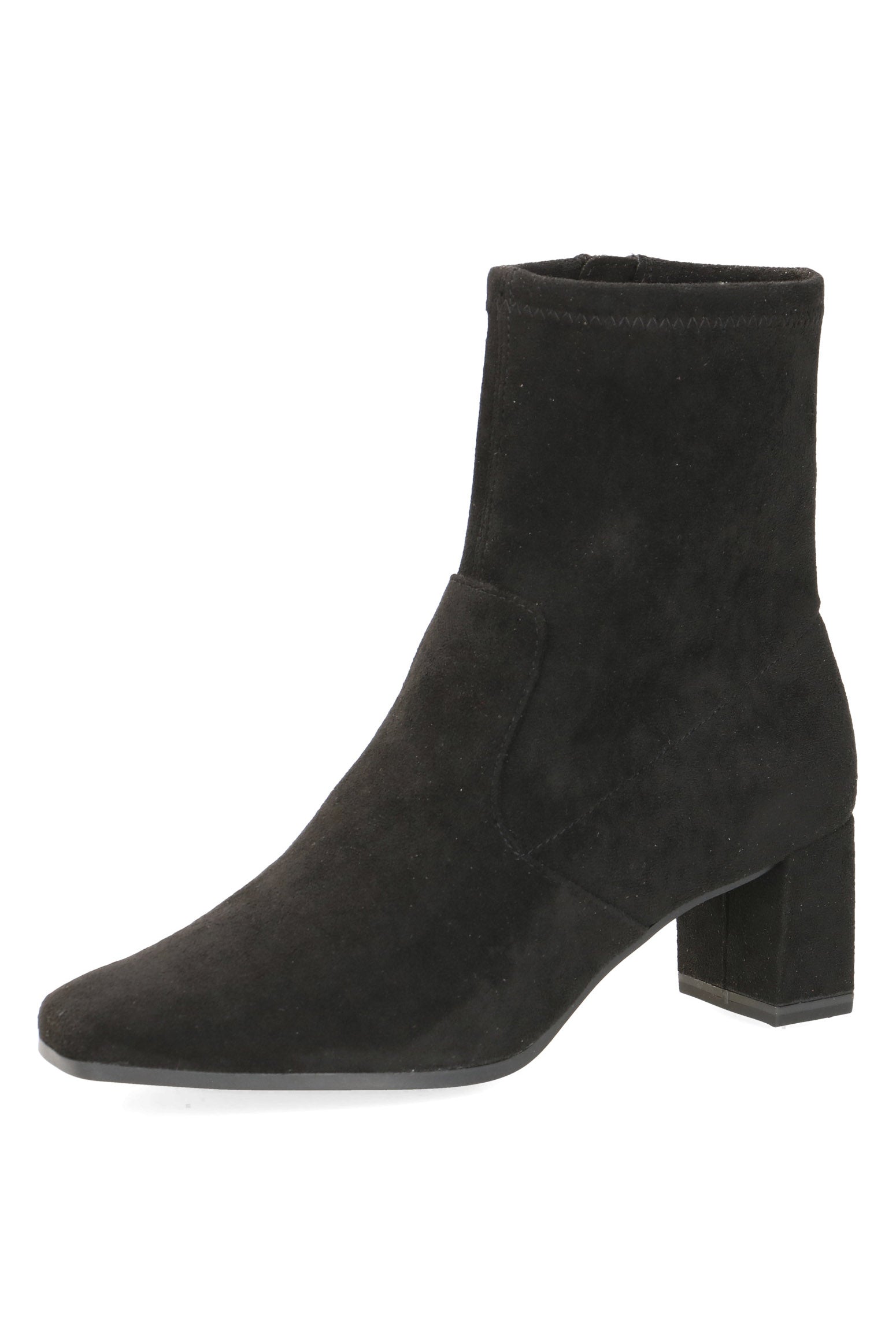 Caprice Stretch Ankle Boots - Black