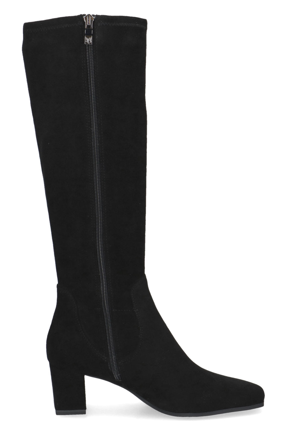 Caprice Stretch Knee High Boots - Black