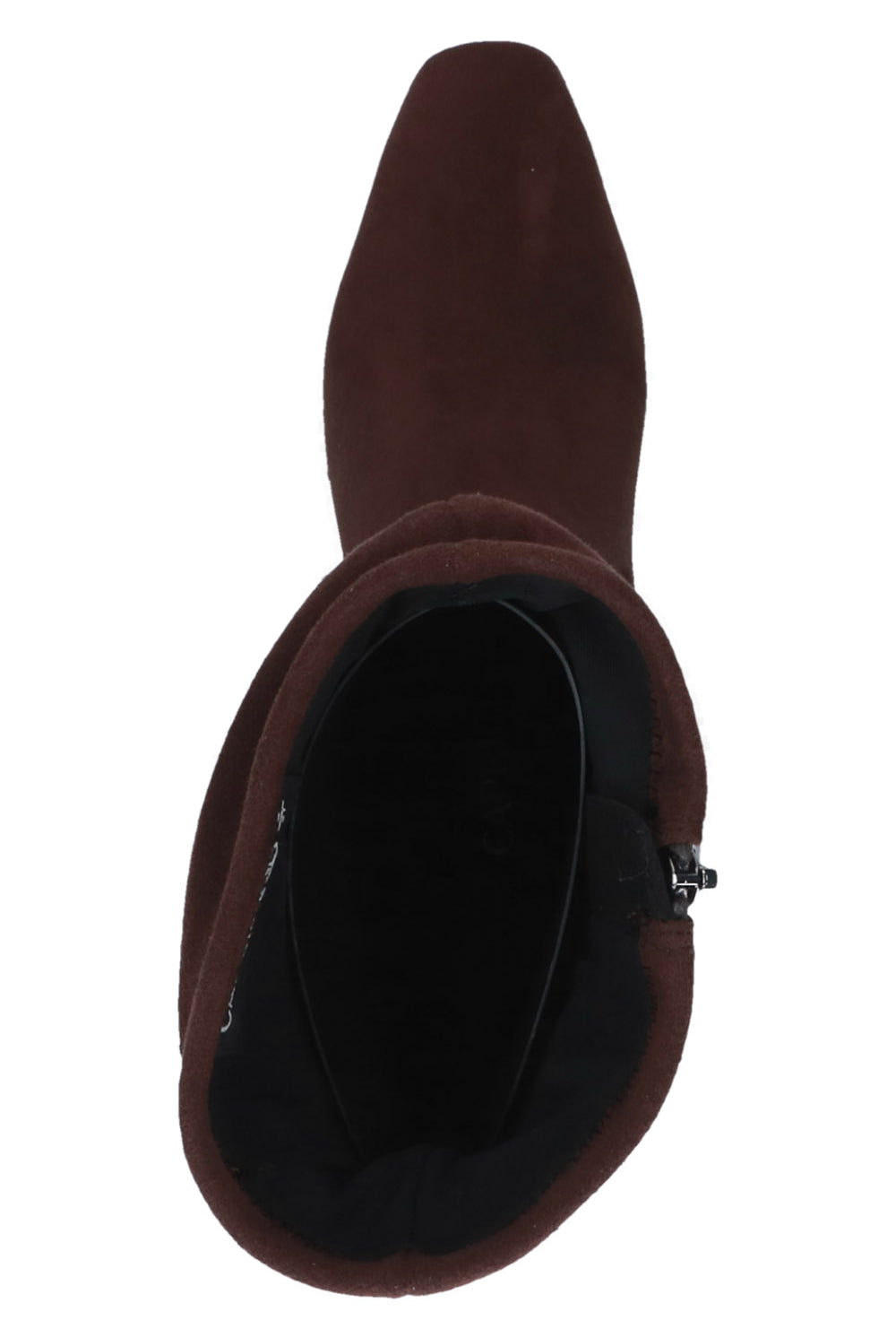 Caprice Stretch Mid Calf Boots - Dark Brown