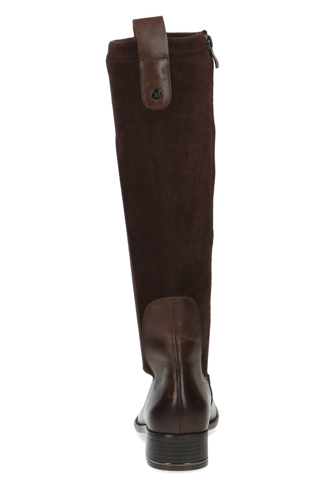 Caprice Stretch Suede Knee High Boots - Dark Brown Comb