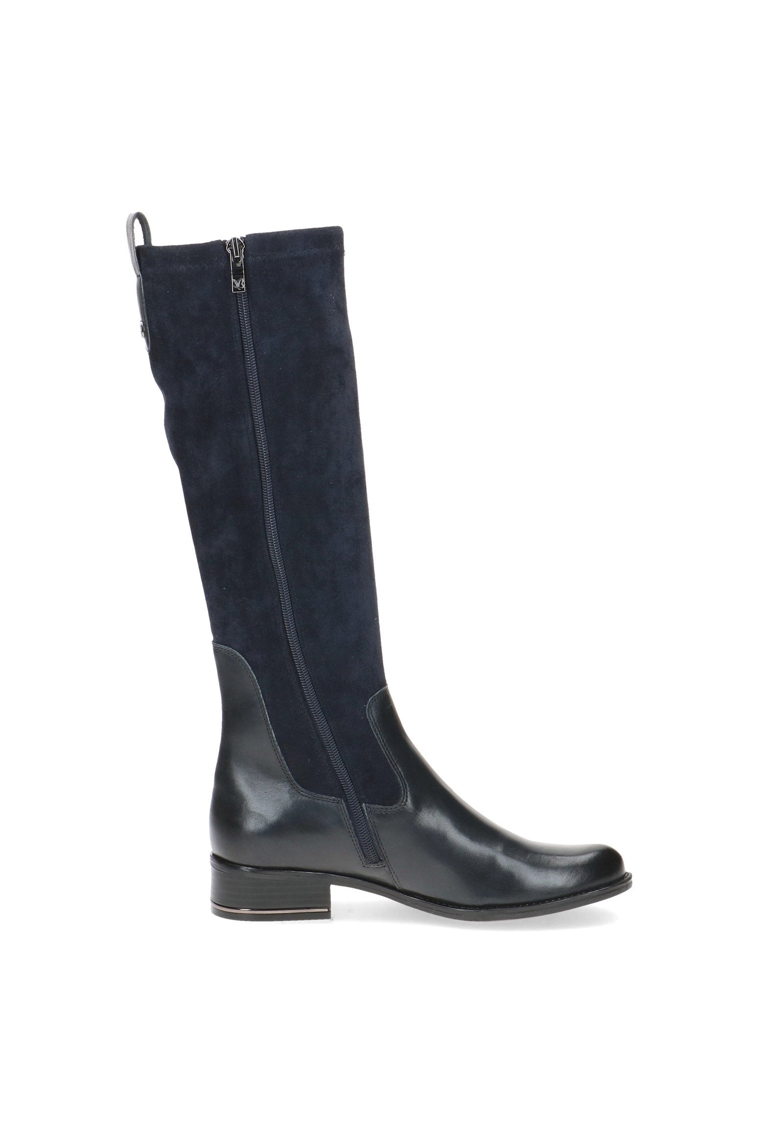 Caprice Stretch Suede Knee High Boots - Ocean Comb