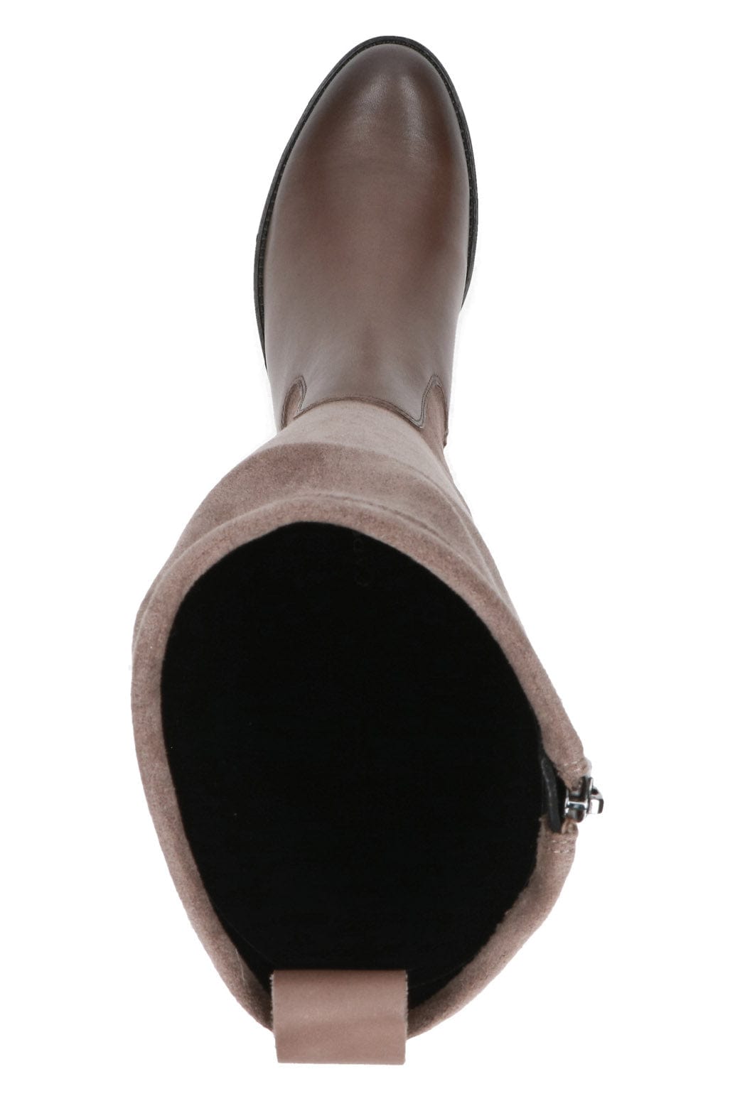 Caprice Stretch Suede Knee High Boots - Taupe Comb