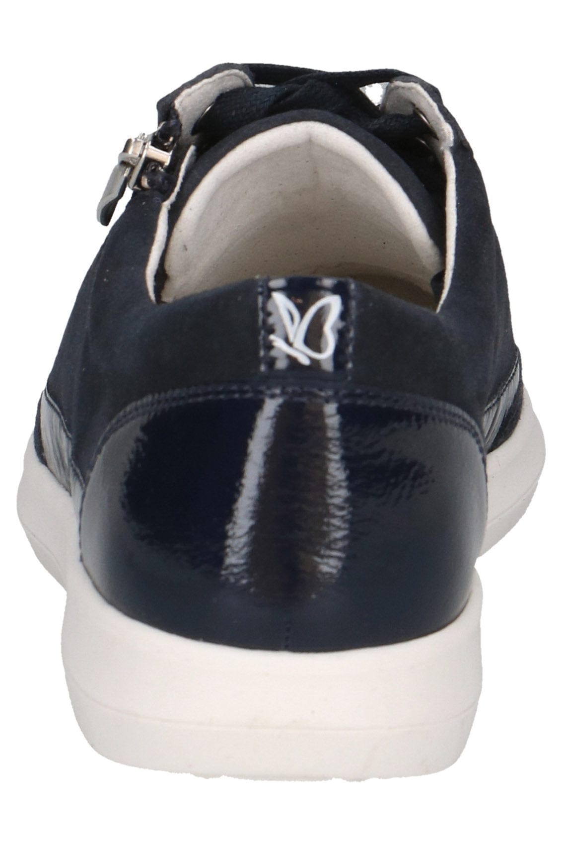 Caprice Suede Leather Pumps with Zip - Ocean Comb