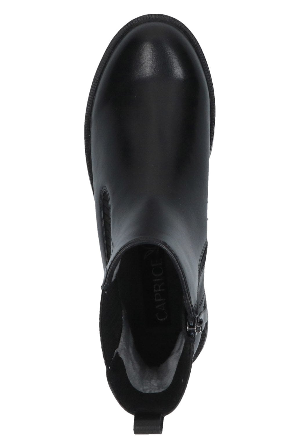 Caprice Thermo Leather Chelsea Boots - Black Nappa