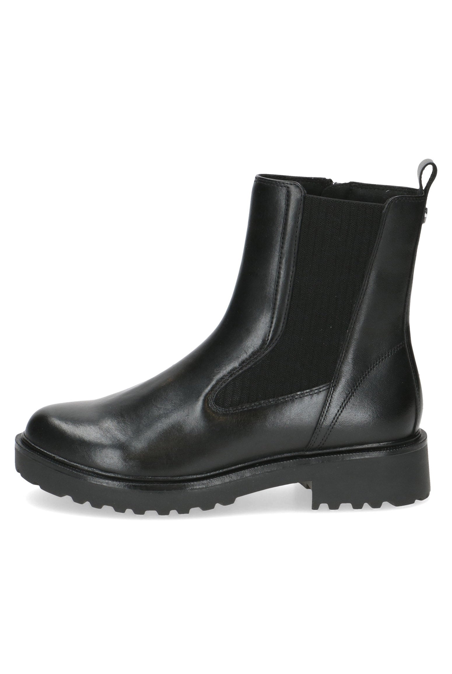 Caprice Thermo Leather Chelsea Boots - Black Nappa