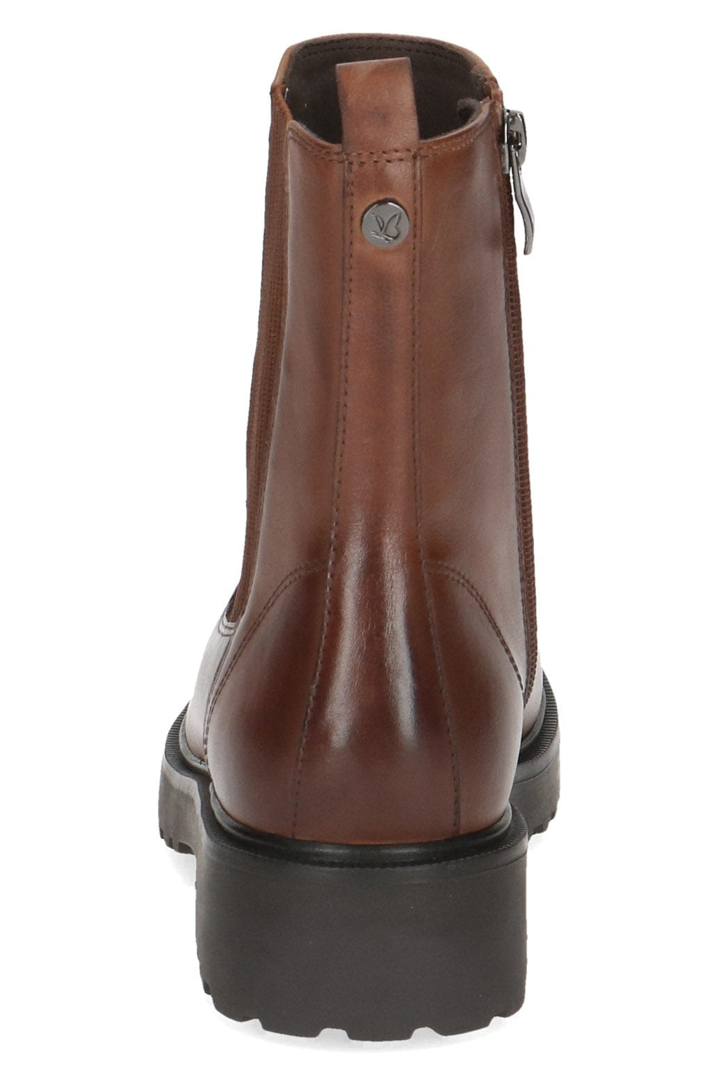 Caprice Thermo Leather Chelsea Boots - Cognac Nappa