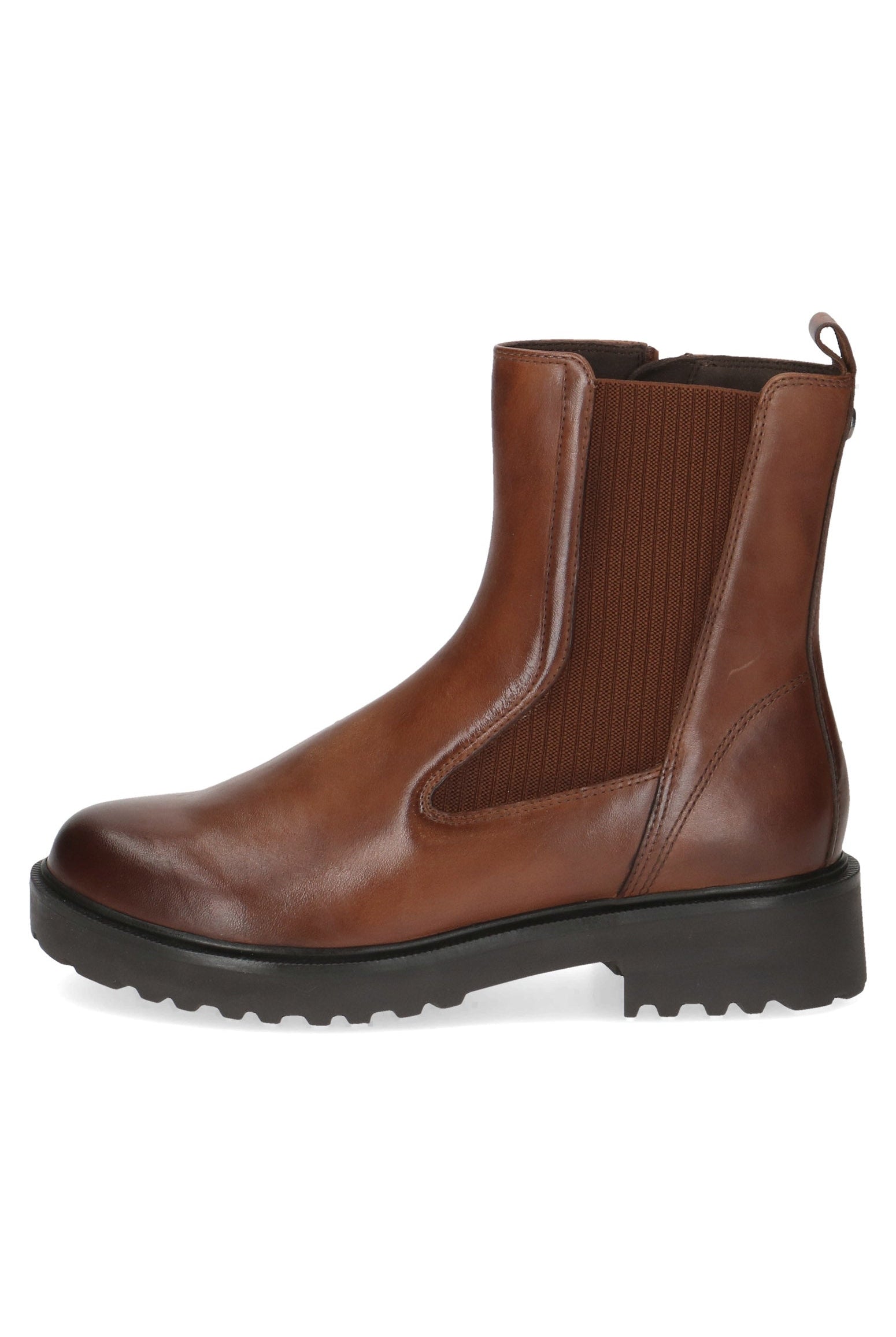 Caprice Thermo Leather Chelsea Boots - Cognac Nappa
