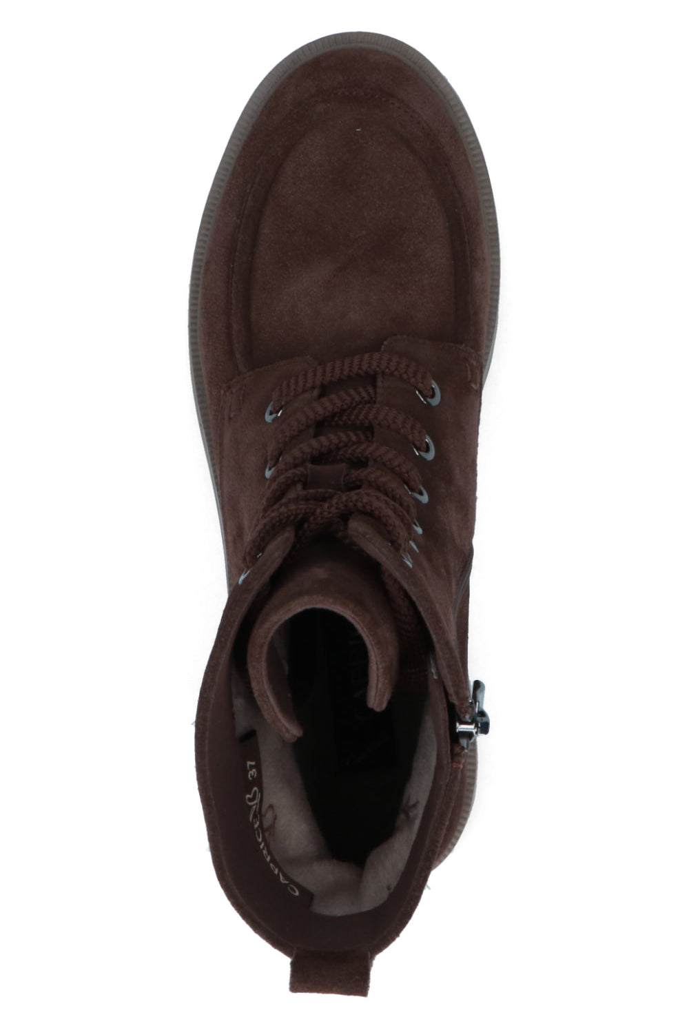 Caprice Thermo Suede Boots - Dark Brown