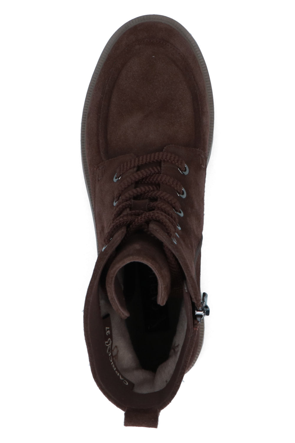 Caprice Thermo Suede Boots - Dark Brown