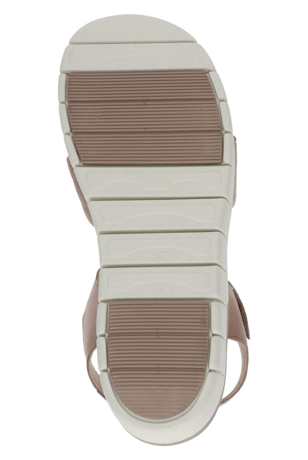 Caprice Wide Fit Flatform Sandals - Bark Suede