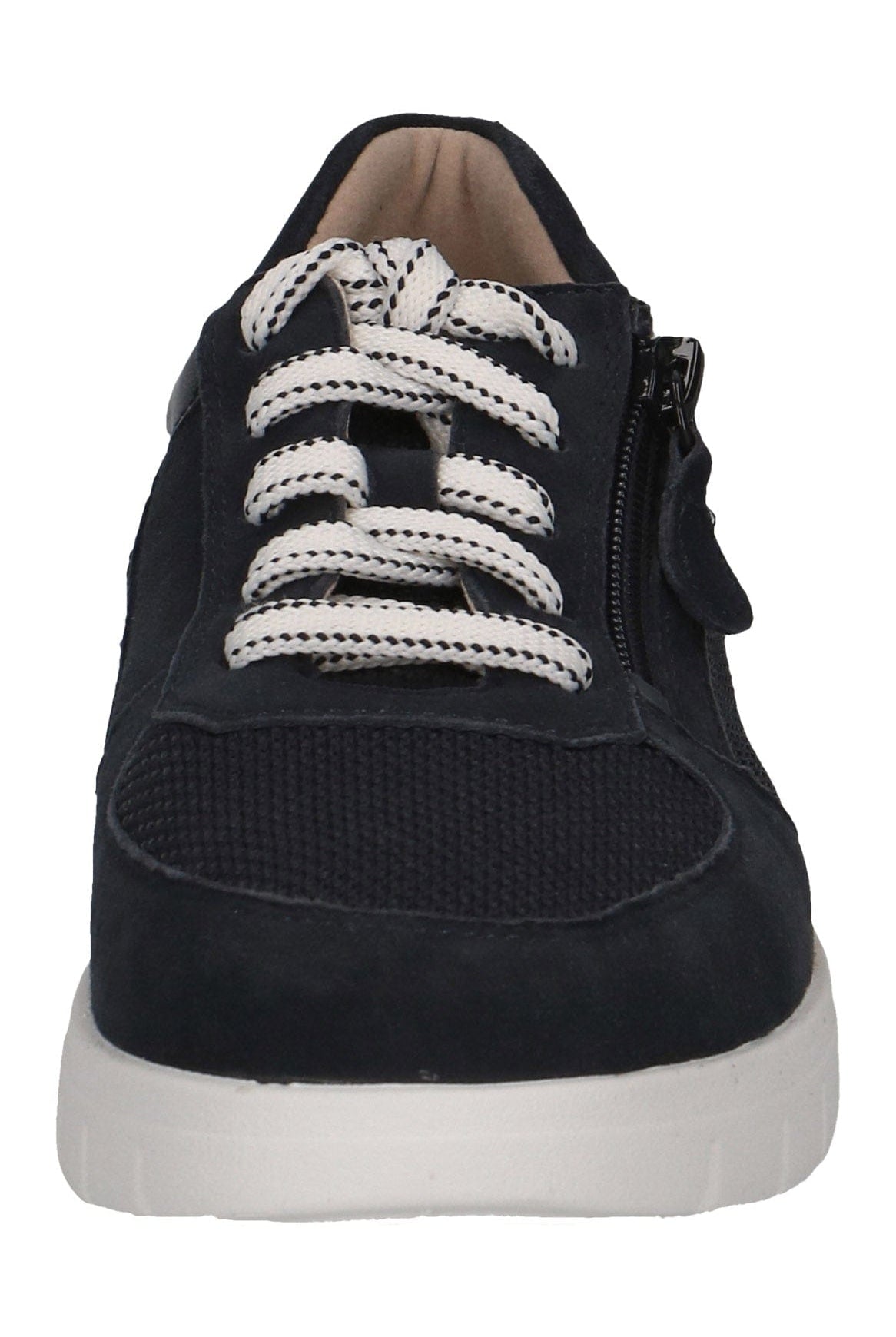 Caprice Wide Fit Trainers with Zip Fastening - Ocean Comb
