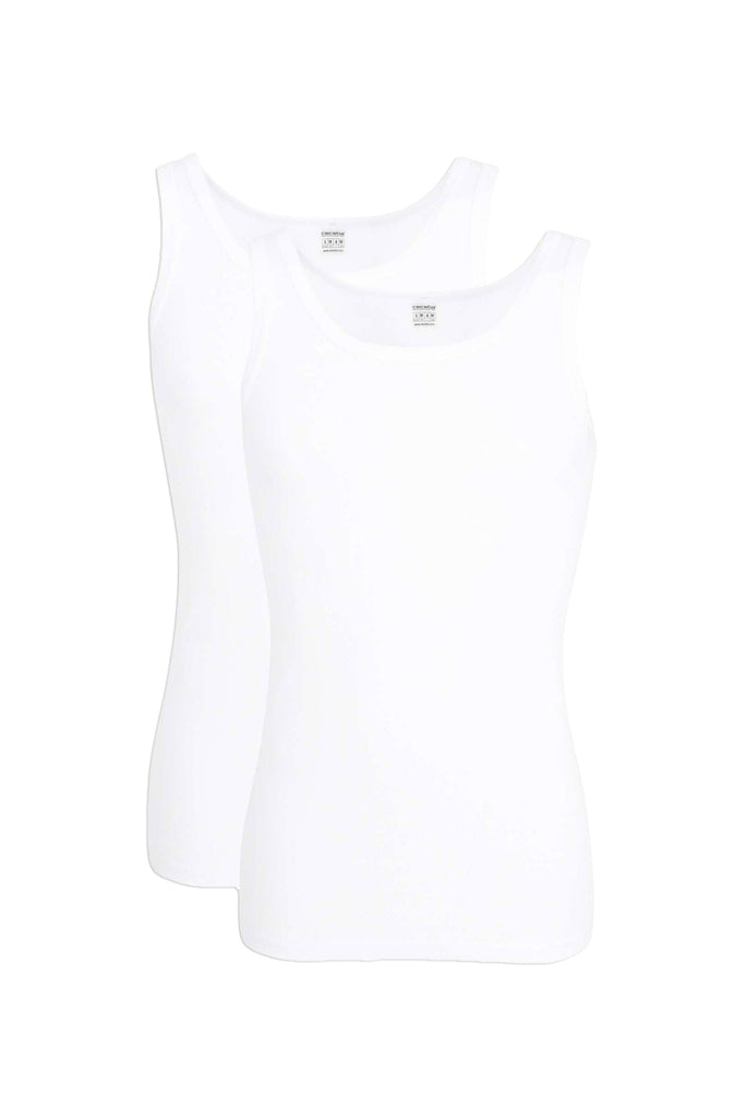 Ceceba Organic Cotton 2 Pack Vests - White