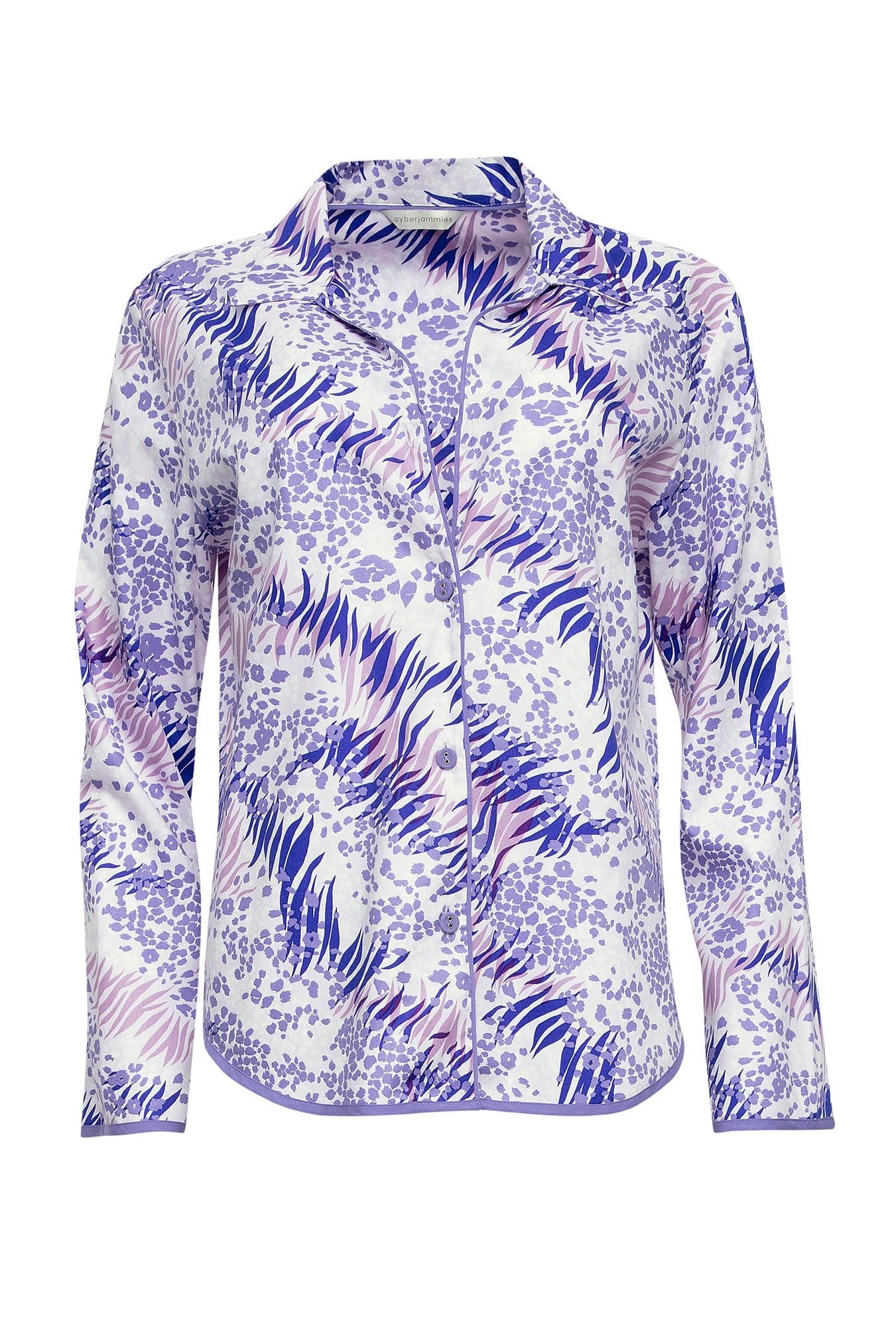 Cyberjammies Camila Lilac Animal Print Pyjama Top