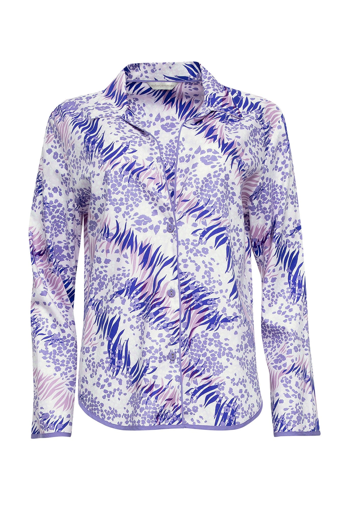 Cyberjammies Camila Lilac Animal Print Pyjama Top