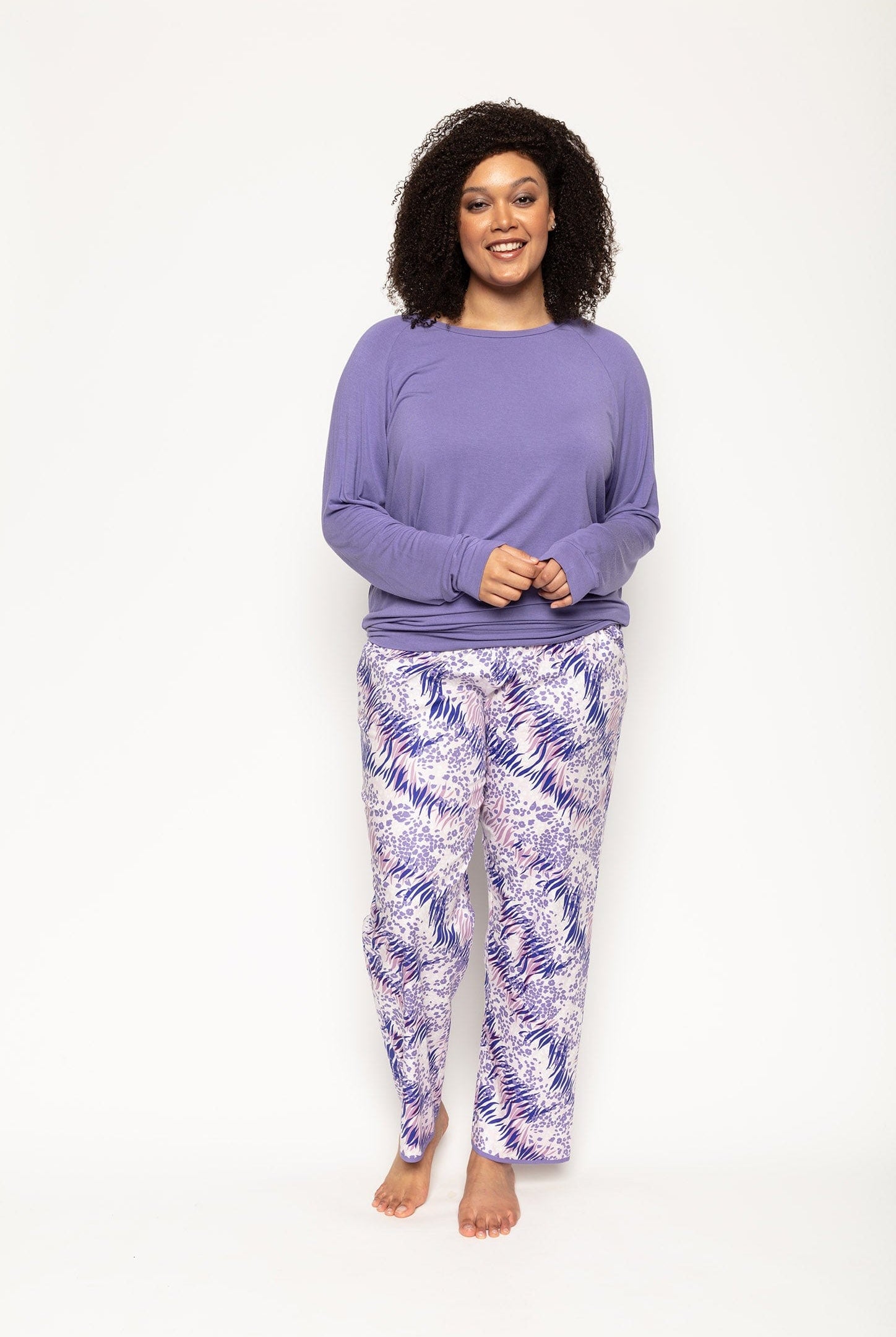 Cyberjammies Camila Lilac Animal Print Pyjama Trousers