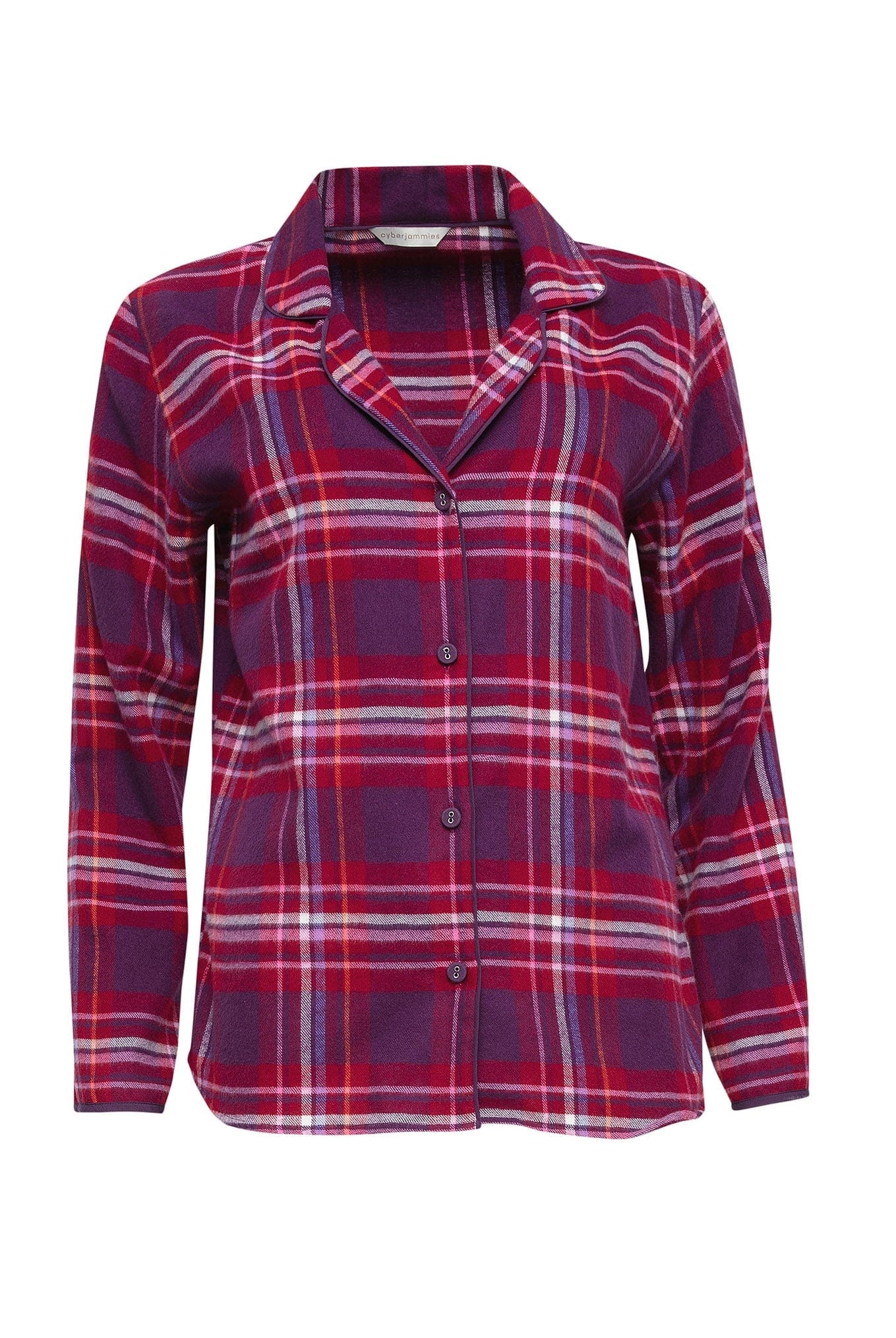 Cyberjammies Clarissa Purple Check Top