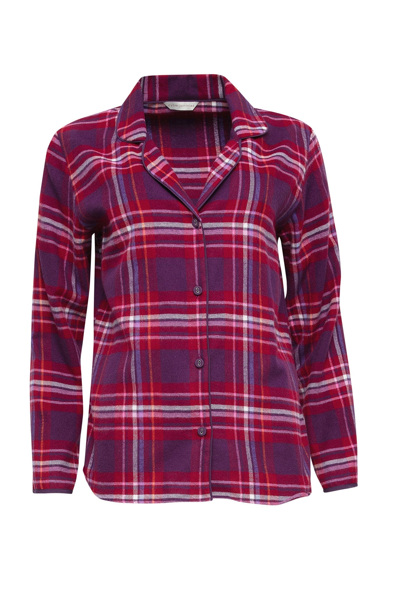 Cyberjammies Clarissa Purple Check Top