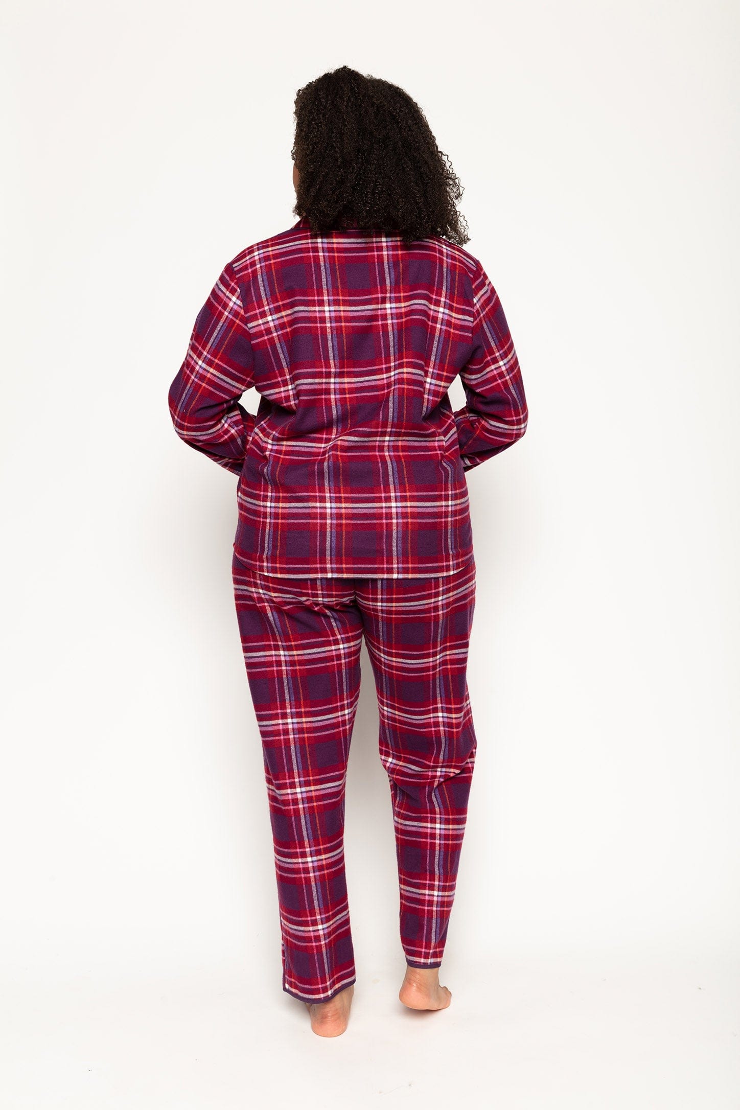 Cyberjammies Clarissa Purple Check Top