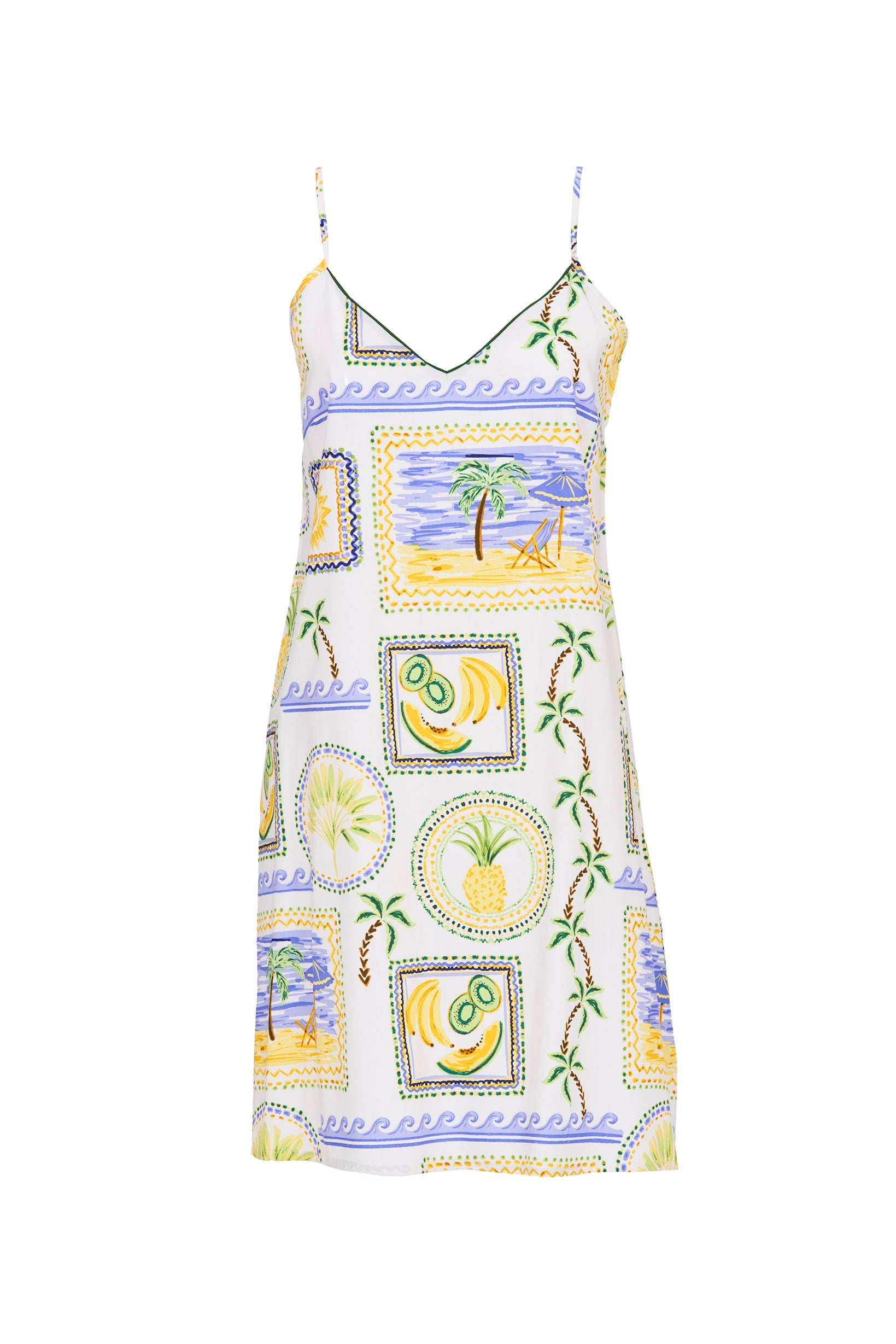Cyberjammies Cora Postcard Short Nightdress - Green