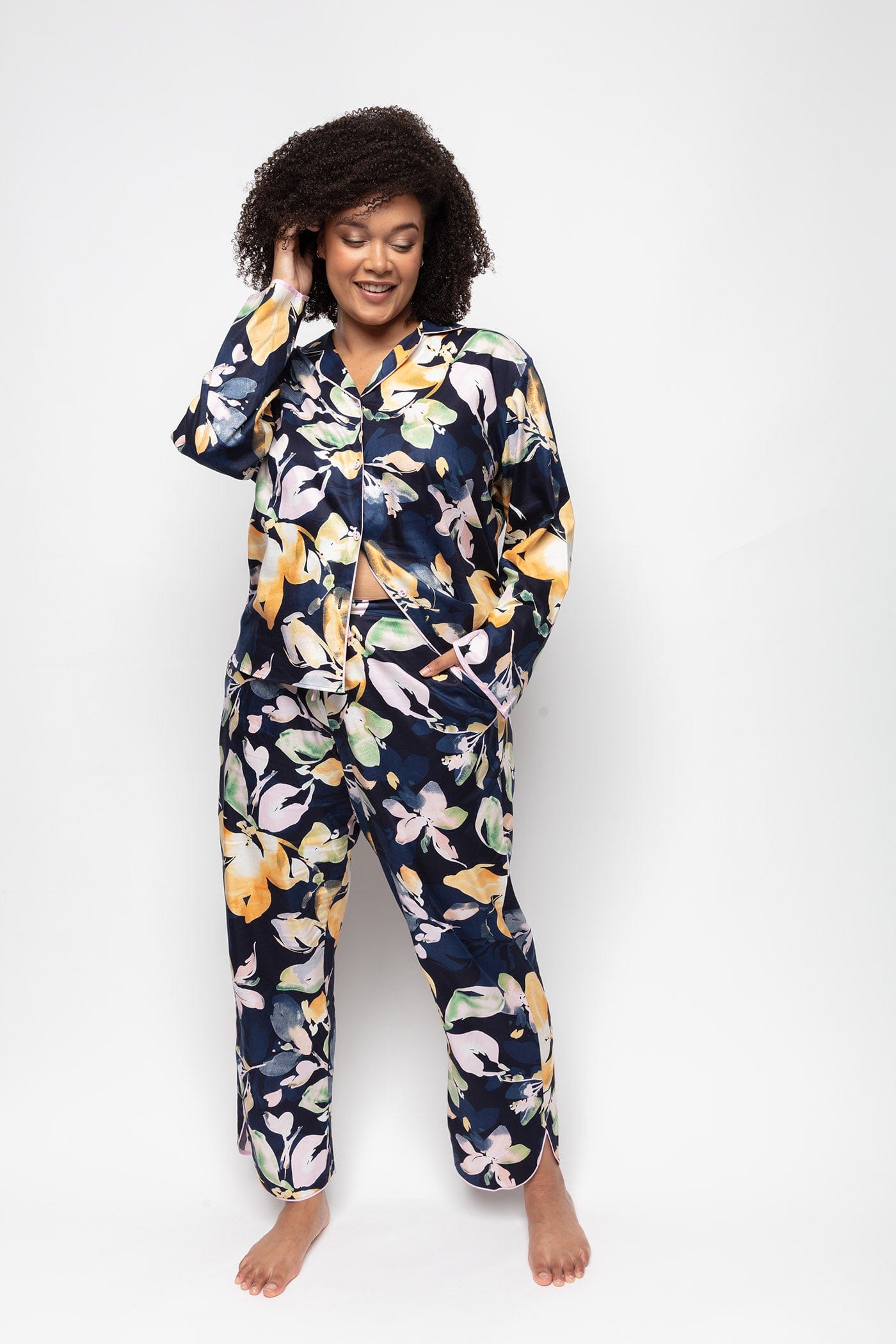 Cyberjammies Estelle Floral Long Sleeve Pyjama Top