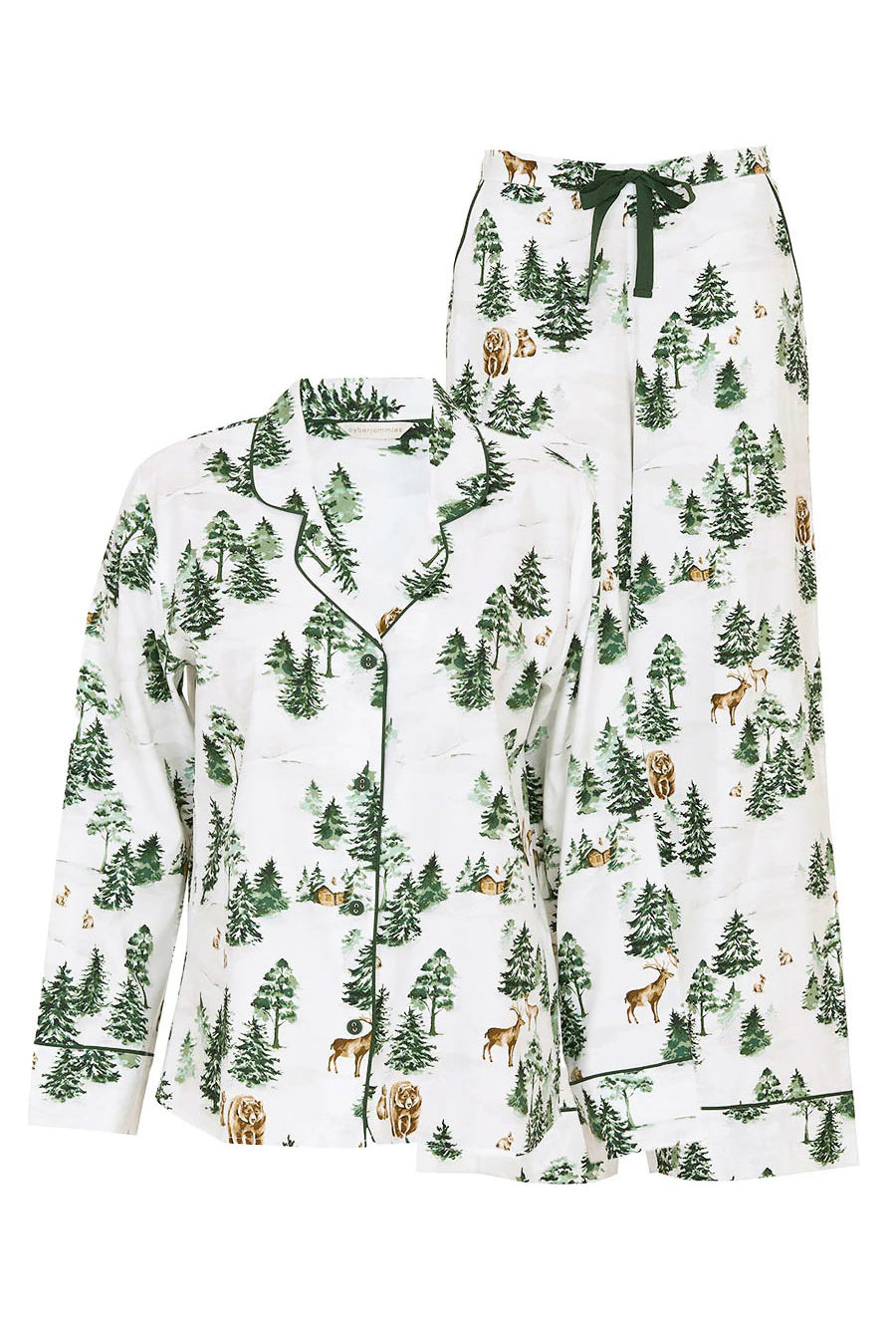 Cyberjammies Fern Wide Leg Pyjama Set - Alpine Print