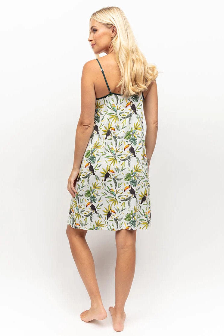 Cyberjammies Gabrielle Toucan Print Strappy Nightdress - Green