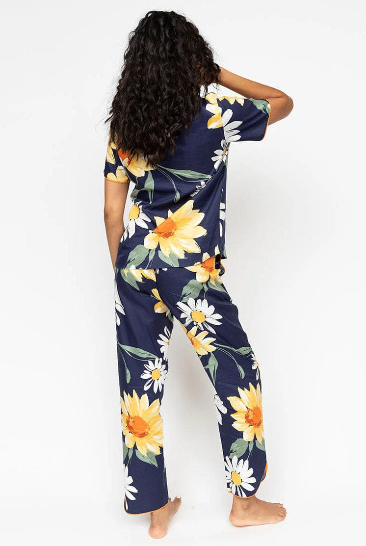 Cyberjammies Georgina Floral Pyjama Set - Navy