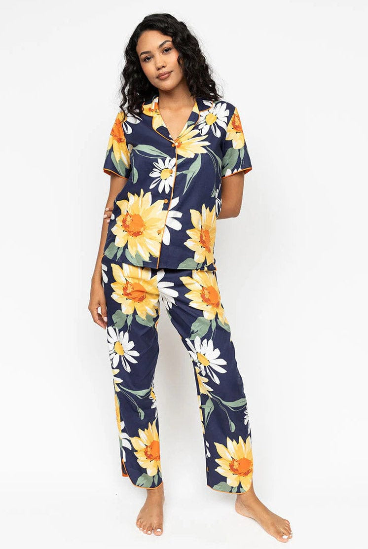 Cyberjammies Georgina Floral Pyjama Set - Navy