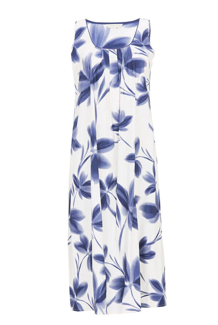 Cyberjammies Indigo Floral Long Nightdress - Navy