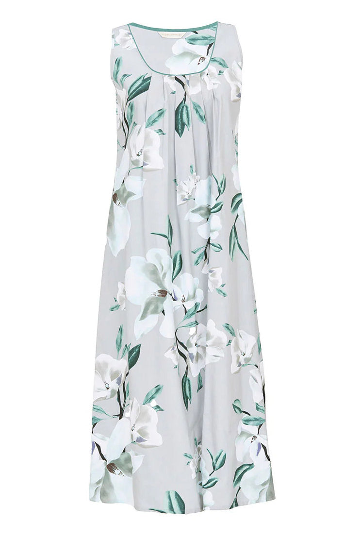 Cyberjammies Kallie Floral Long Nightdress - Grey Mix