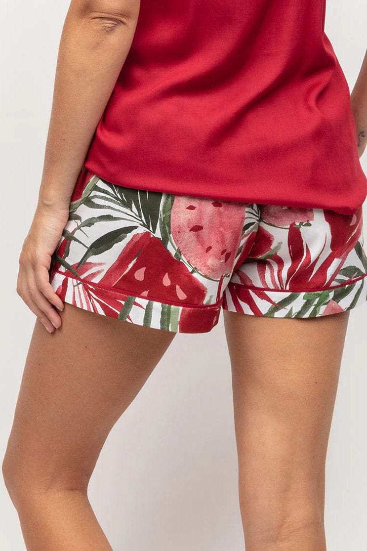 Cyberjammies Mel Watermelon Print Pyjama Shorts - Red