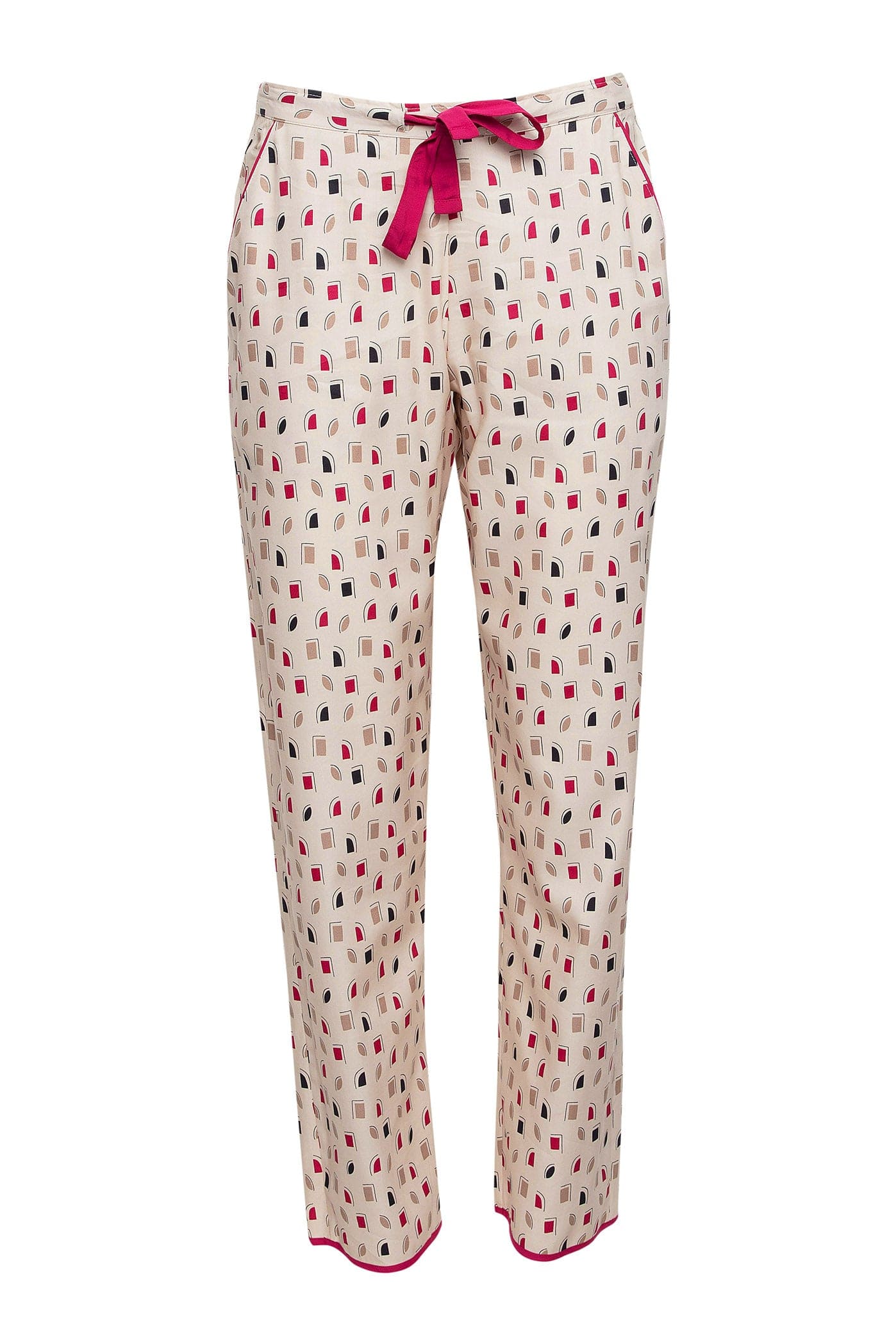Cyberjammies Naomi Cream Geo Print Pyjama Trousers
