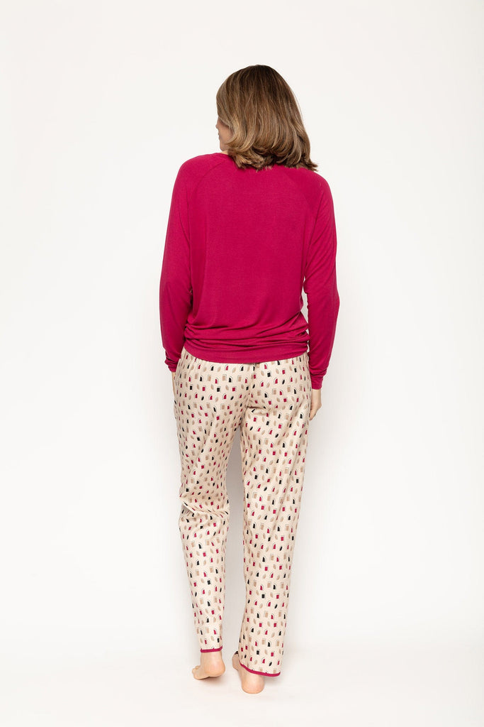 Cyberjammies Naomi Cream Geo Print Pyjama Trousers